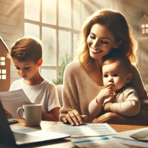La ayuda por hijo a cargo es una ayuda financiera que se puede solicitar para cada uno de los hijos que se tienen bajo responsabilidad. Está destinada a familias con hijos menores de edad o con hijos mayores a los 18 discapacitados. La prestación por hijo a cargo es una ayuda no contributiva, lo que significa que no se requiere haber cotizado para pedirla.